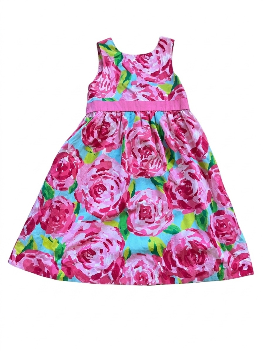 Lilly Pulitzer Pink Floral Sleeveless Dress